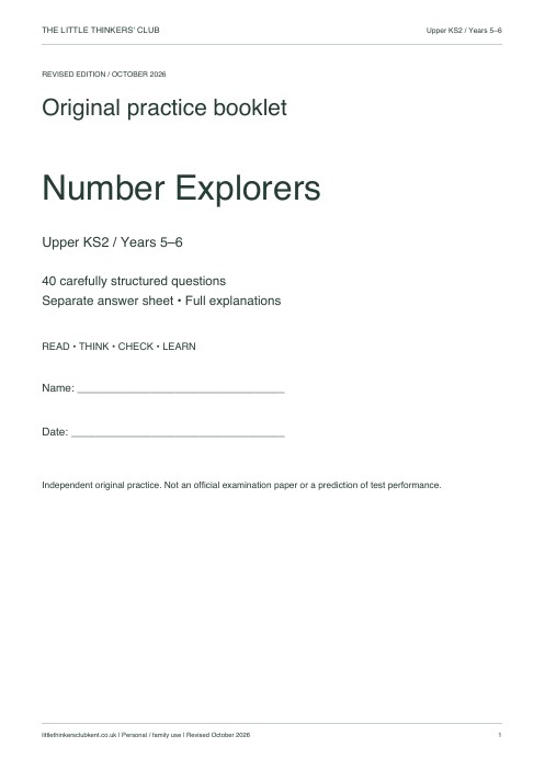 Cover of Number Explorers